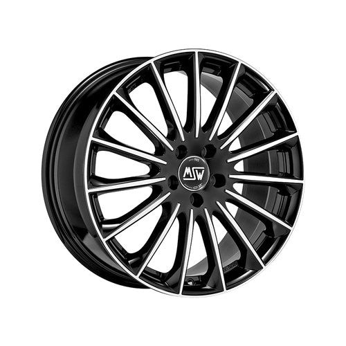 LLANTA OZ RACING MSW 30 9,5X19 ET45 5X120 NEGRO BRILLANTE FULL POLISHED