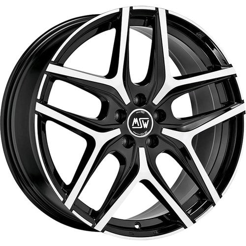 LLANTA OZ RACING MSW 40 10X20 ET40 5X120 NEGRO BRILLANTE FULL POLISHED