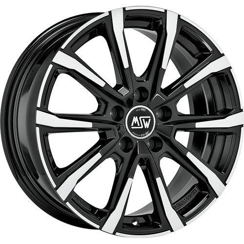 LLANTA OZ RACING MSW 79 7X17 ET48 5X100 NEGRO BRILLANTE FULL POLISHED