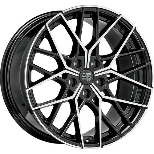 LLANTA OZ RACING MSW 74 8,5X19 ET30 5X112 NEGRO BRILLANTE FULL POLISHED