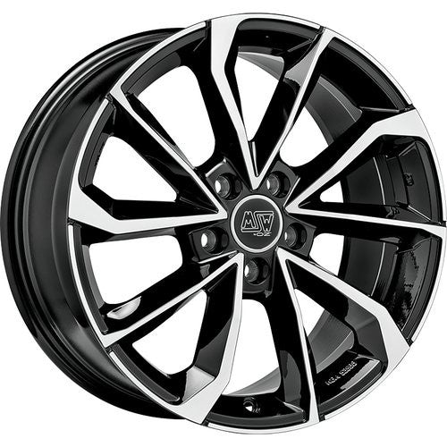 LLANTA OZ RACING MSW 42 8X19 ET40 5X114,3 NEGRO BRILLANTE FULL POLISHED