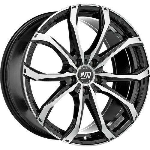 LLANTA OZ RACING MSW 48 8X18 ET50 5X108 NEGRO BRILLANTE FULL POLISHED