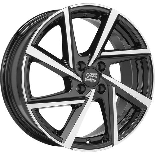 LLANTA OZ RACING MSW 80-4 6,5X16 ET20 4X108 NEGRO BRILLANTE FULL POLISHED