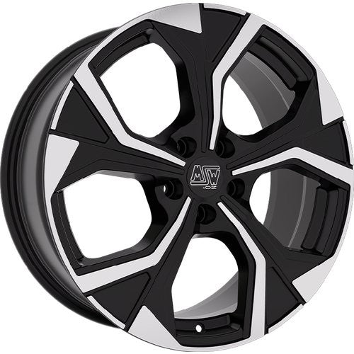 LLANTA OZ RACING MSW 43 7X19 ET45 5X114,3 NEGRO BRILLANTE FULL POLISHED