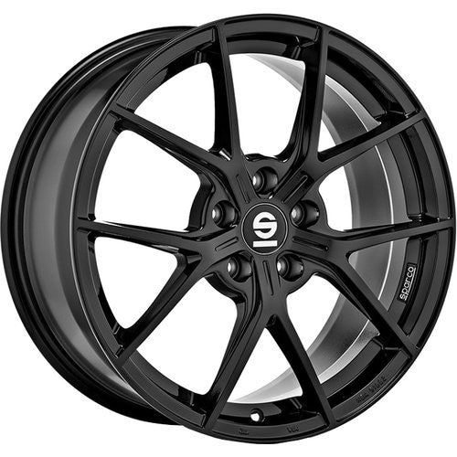 OZ RACING SPARCO PODIUM 8X18 ET50 5X108 GLOSS BLACK WHEEL