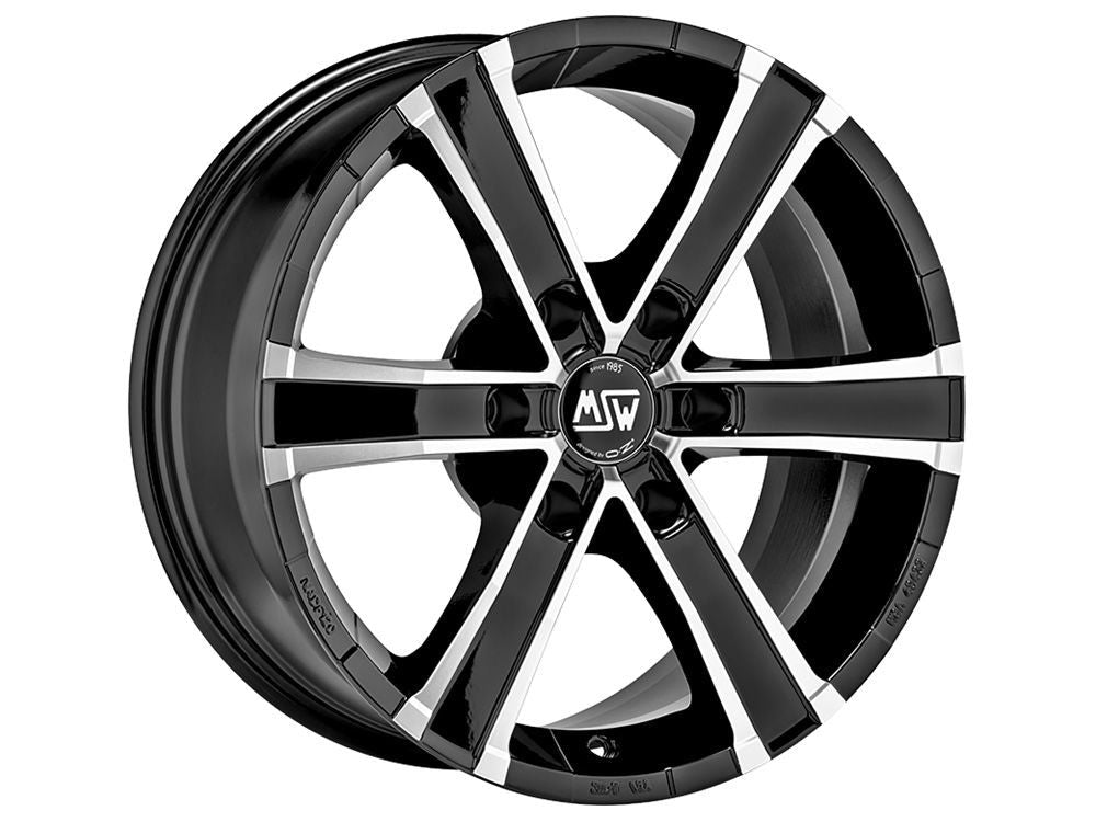 OZ RACING SAHARA 6 8X17 ET30 6X114.3 GLANZSCHWARZ VOLLPOLIERT FELGE