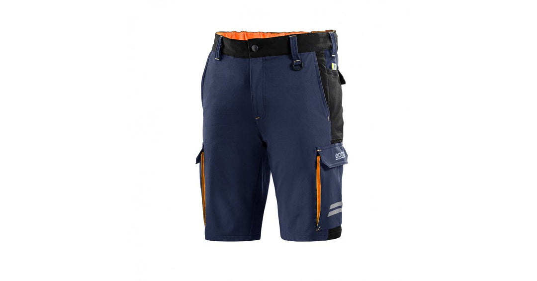 TECH TW SHORTS GRÖSSE S MARINEBLAU/ORANGE