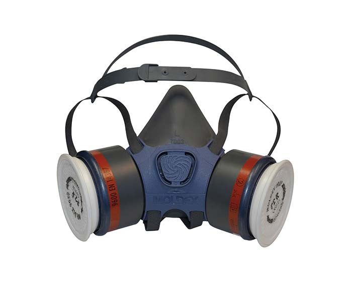 MASCARILLA RESPIRATORIA CON FILTROS DE GASES Y PARTÍCULAS