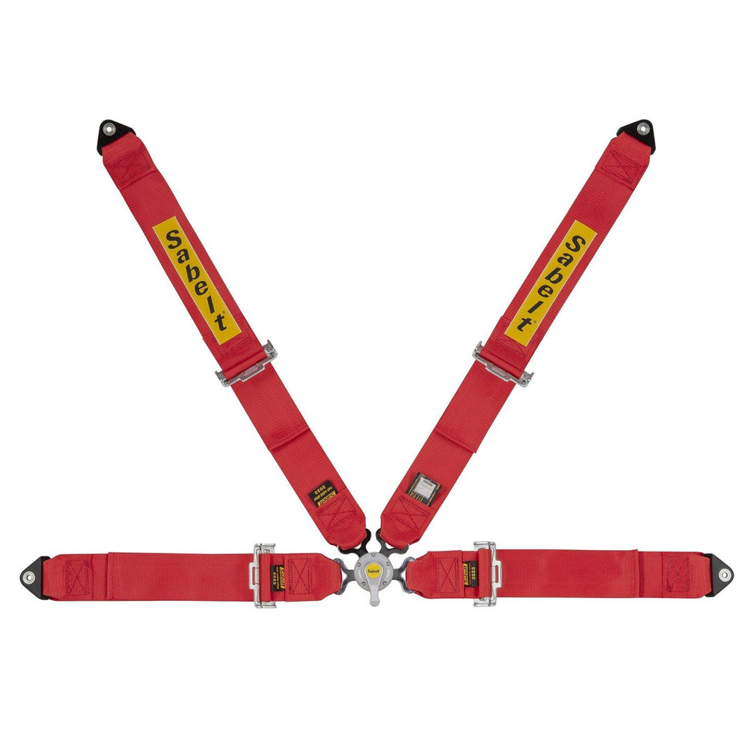 4-Punkt-Gurt, 7,6 cm, Stahl, Kit Car GT/Rally FIA8853-1998, Rot