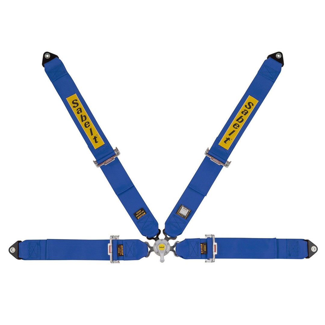 4-PUNKT 3" STAHLGURTSATZ AUTO GT/RALLY FIA8853-1998 BLAU