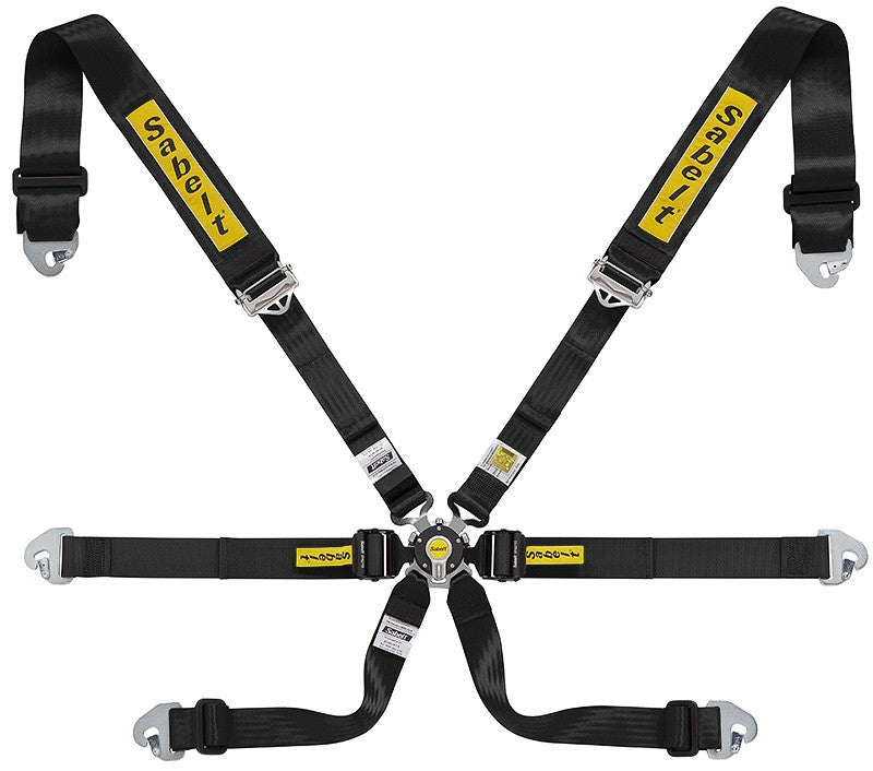 GURT 6 PUNKTE 3"+2" TOP RANGE FIA8853-2016 SCHWARZ