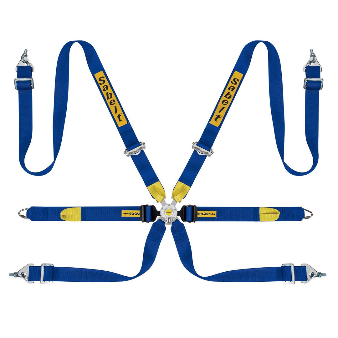 6-PUNKT 2" HIGH-RANGE-GURT FIA8853-2016 BLAU
