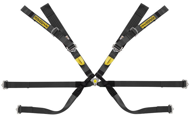 FORMULA 8-PUNKT-GURT 3"+2" TOP RANGE ULTRALIGHT+PULL UP, SCHWARZ