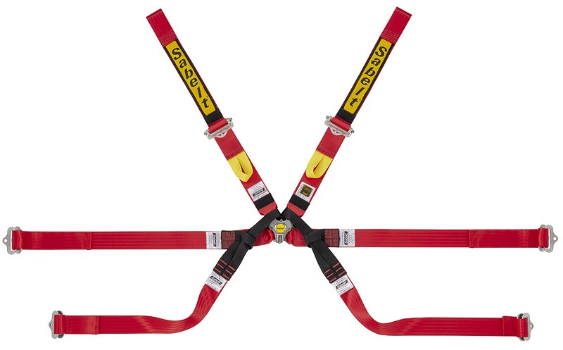FORMULA 6-PUNKT-GURT 2" TOP RANGE ULTRALIGHT+PULL UP, ROT