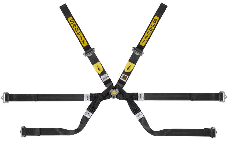 FORMULA 6-PUNKT-GURT 2" TOP RANGE ULTRALIGHT+PULL-UP, SCHWARZ