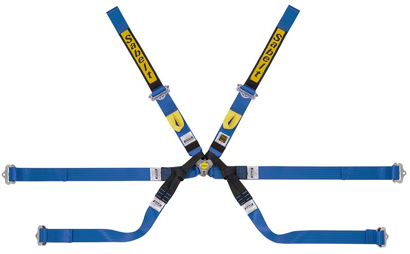 FORMULA 6-PUNKT-GURT 2" TOP RANGE ULTRALIGHT+PULL-UP, BLAU