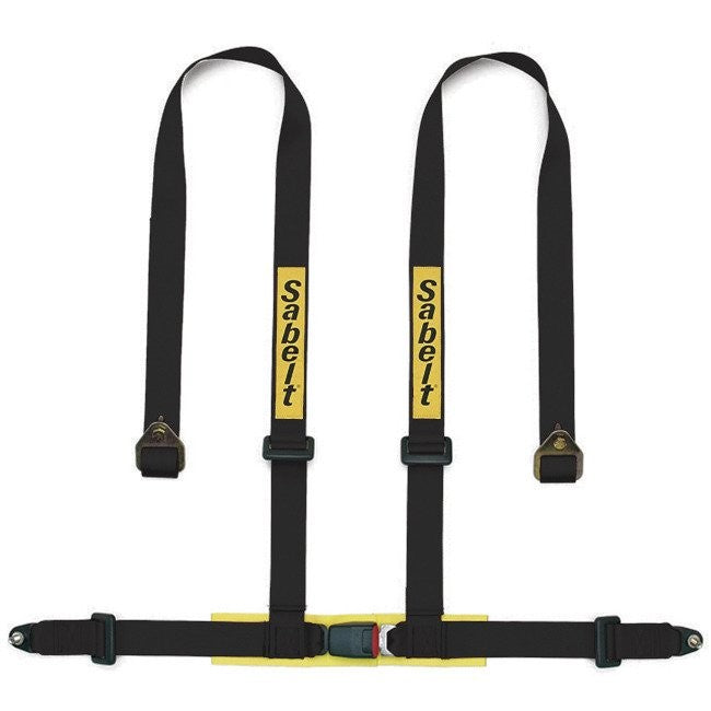 ARNES SABELT CLUBMAN (ECE APROBADO) 4 PUNTOS ALMOHADILLAS INCLUIDAS NEGRO TORNILLO