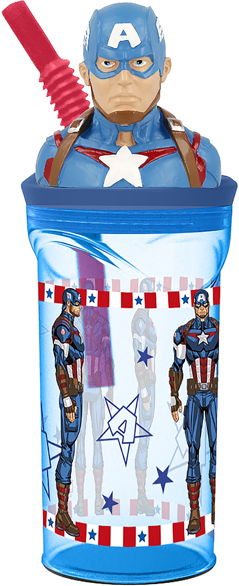3D-Figur Glas 360 ml Captain America