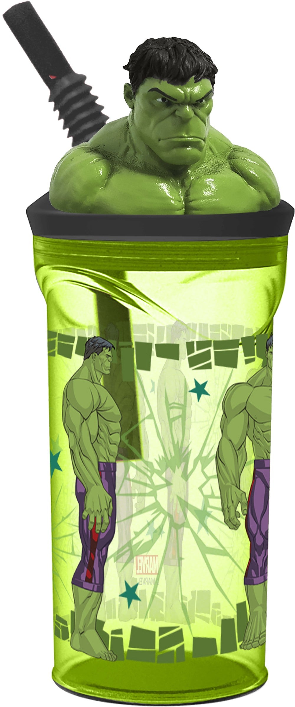3D-Figur, 360 ml Hulk-Glas