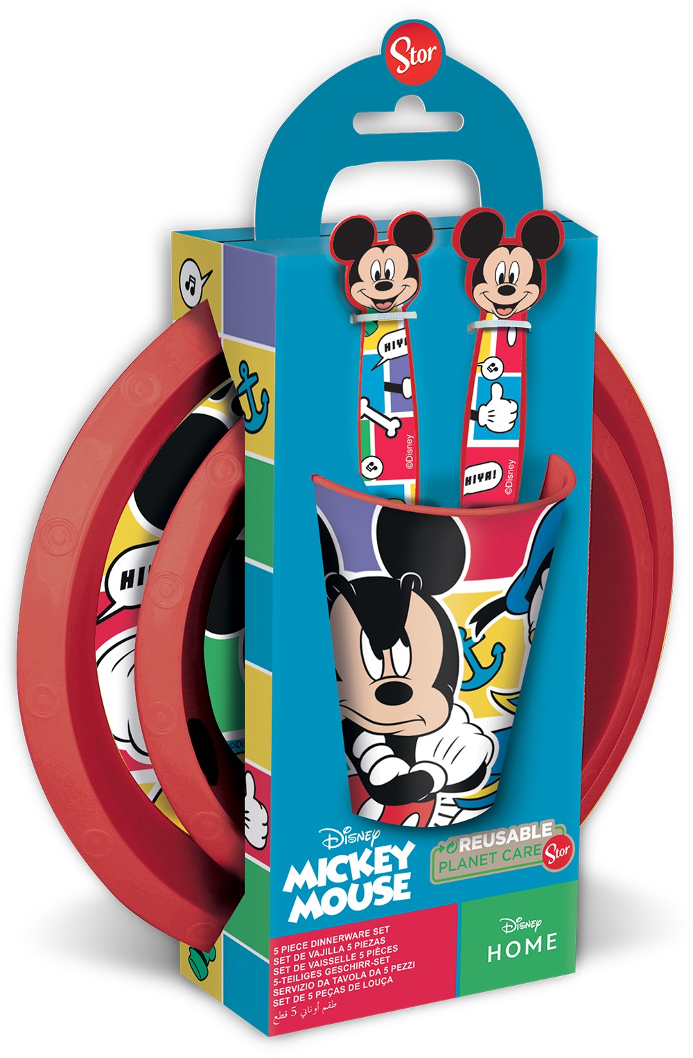 5-teiliges Easy-Set in Mickey-Geschenkbox