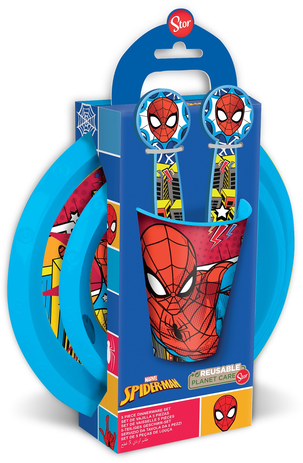 5-teiliges Easy-Set in Spiderman-Geschenkbox