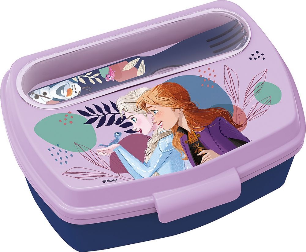 SPASSIGE SANDWICHBOX MIT FROZEN-BESTECK
