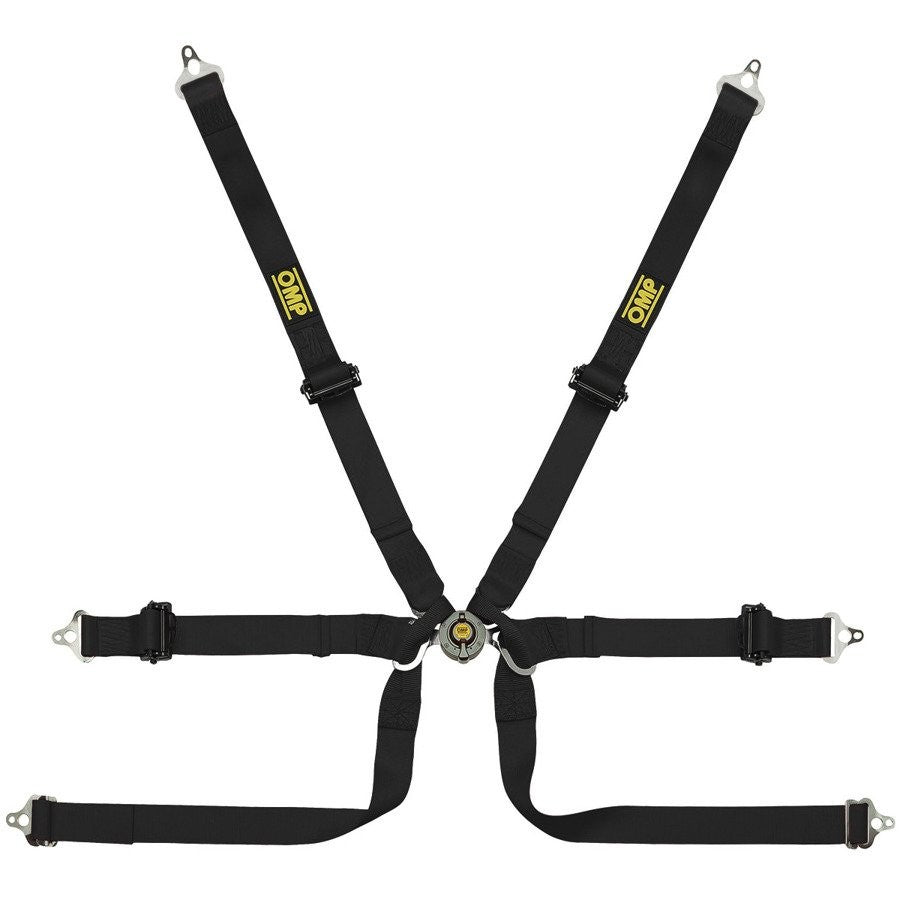 ARNES OMP 6 PUNTOS TECNICA 2" PROTOTIPO PULL UP - FIA 8853-2016 NEGRO