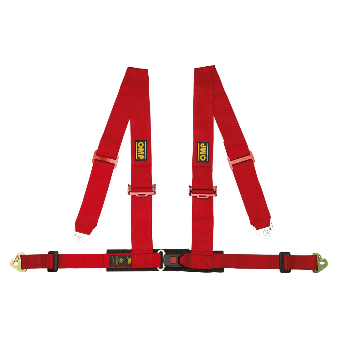 ARNES OMP RACING OFFROAD 4 PUNTOS 3+2 SUJECCION MOSQUETON ROJO