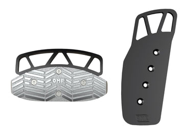 JUEGO 2 PEDALES OMP ALUMINIO ANODIZADO NEGRO COCHE AUTOMATICO OMP RACING | VRM Motorsports