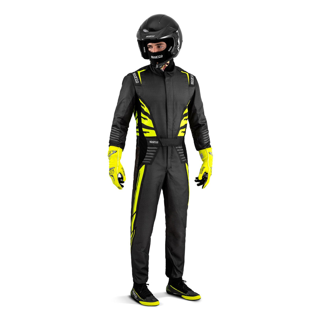 TRAJE DE CARRERAS SPARCO INFINITY 5.0 TALLA 58 GRIS OSCURO/AMARILLO FLUOR