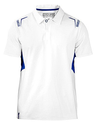 POLO SPARCO MANGA CORTA BLANCO TALLA XXL