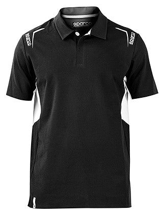 POLO SPARCO MANGA CORTA NEGRO TALLA XXL