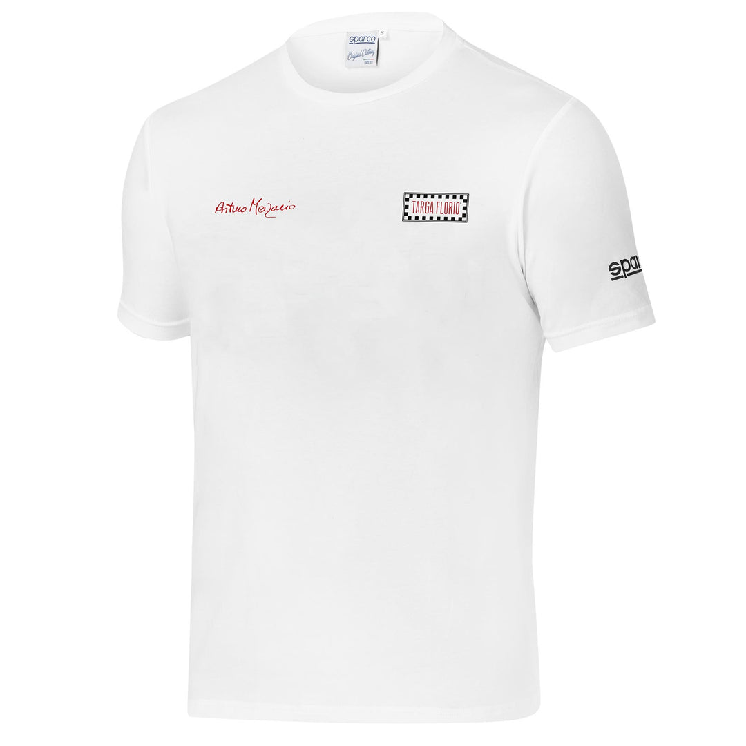 CAMISETA SPARCO ARTURO MERZARIO TALLA S BLANCA
