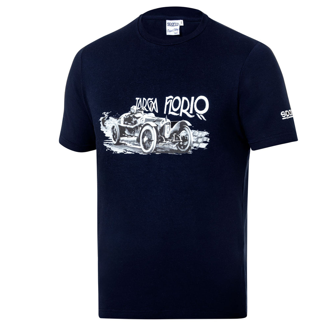 SPARCO TARGA FLORIO T-SHIRT GRÖSSE XXL MARINEBLAU