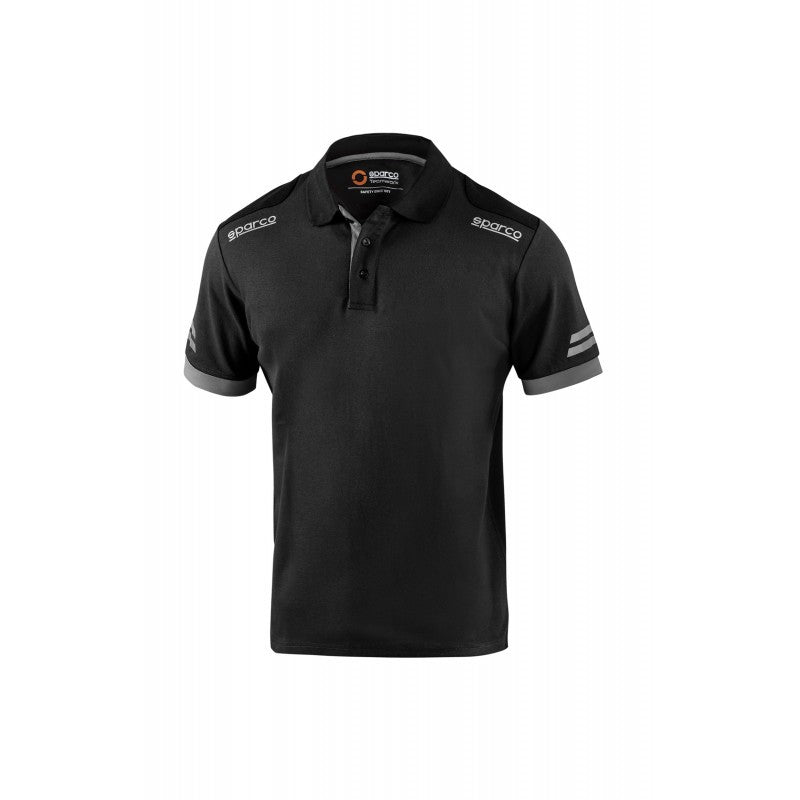 POLO SPARCO TECH TALLA XXXL NEGRO/NARANJA