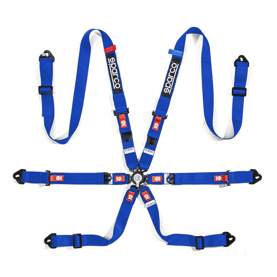 ARNES SPARCO 6 PUNTOS DE 2" H-2 MOSQUETON AZUL