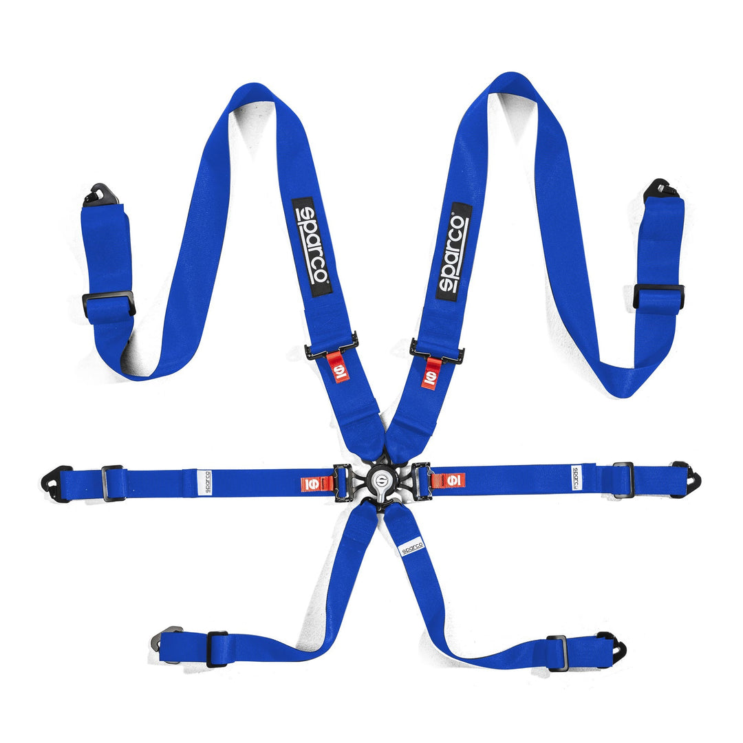 ARNES SPARCO 6 PUNTOS DE 3"+2" H3 ACERO 6P MOSQUETON AZUL