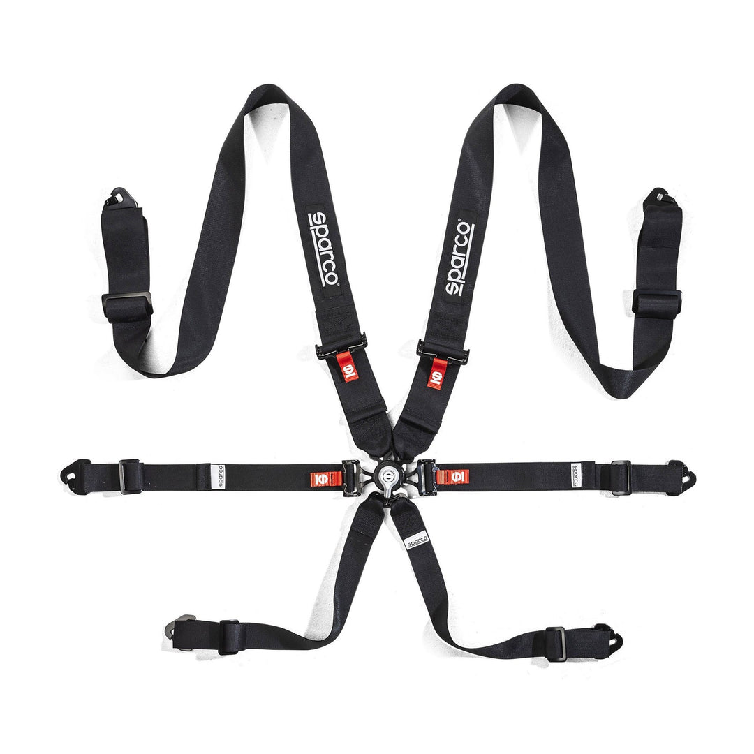 ARNES SPARCO 6 PUNTOS DE 3"+2" H3 ACERO 6P MOSQUETON NEGRO