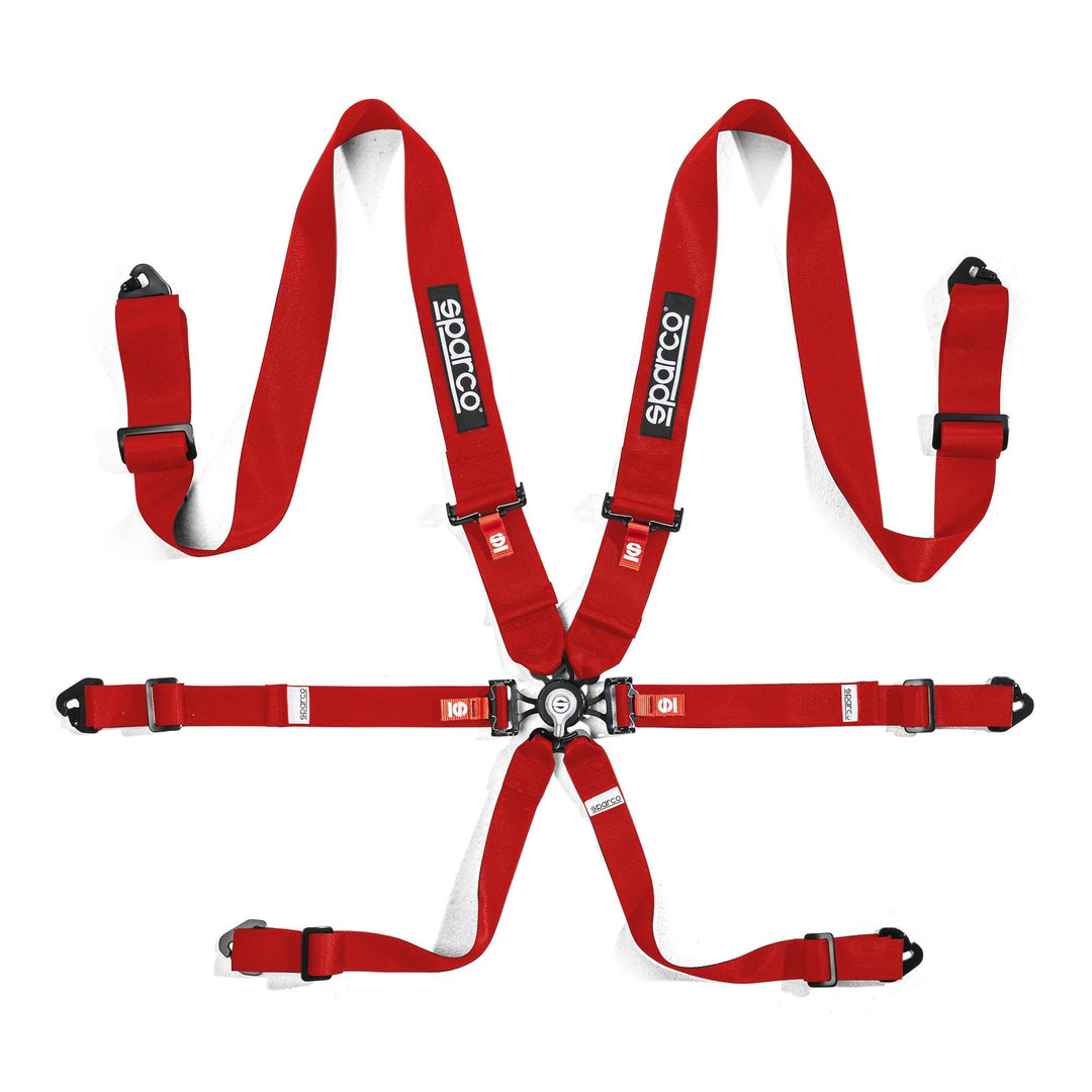 ARNES SPARCO 6 PUNTOS DE 3"+2" H3 ACERO 6P MOSQUETON NEGRO