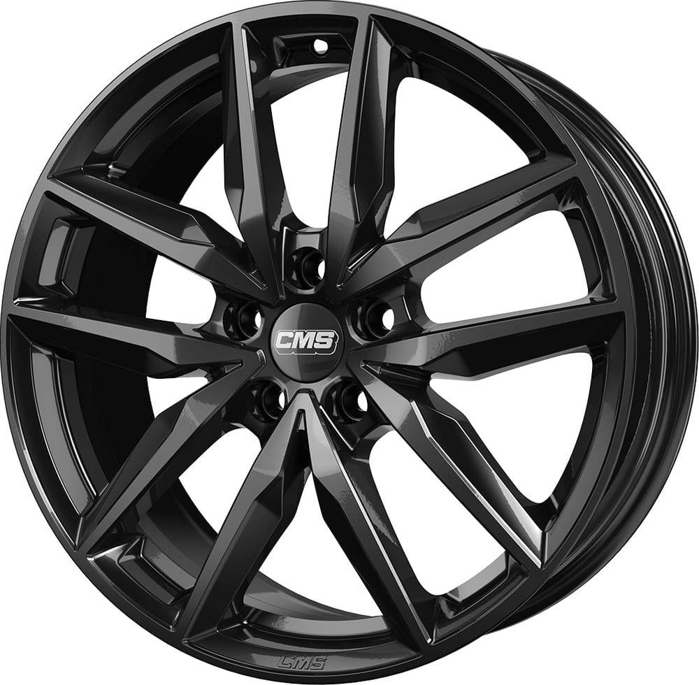 LLANTA CMS 7,5x19 ET46 5x100 57.1 NEGRO BRILLANTE COMPLETO