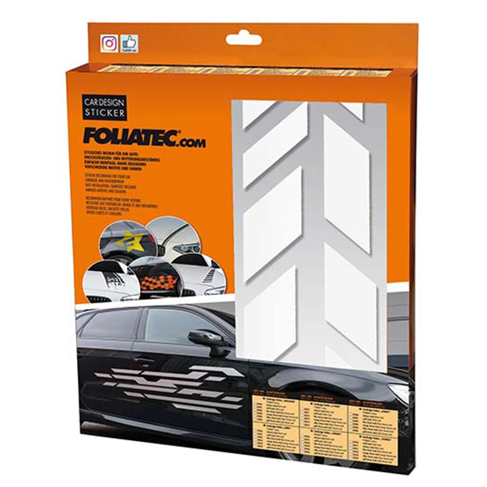 PEGATINA PARA COCHE DISEÑO SOMBRAS BLANCO