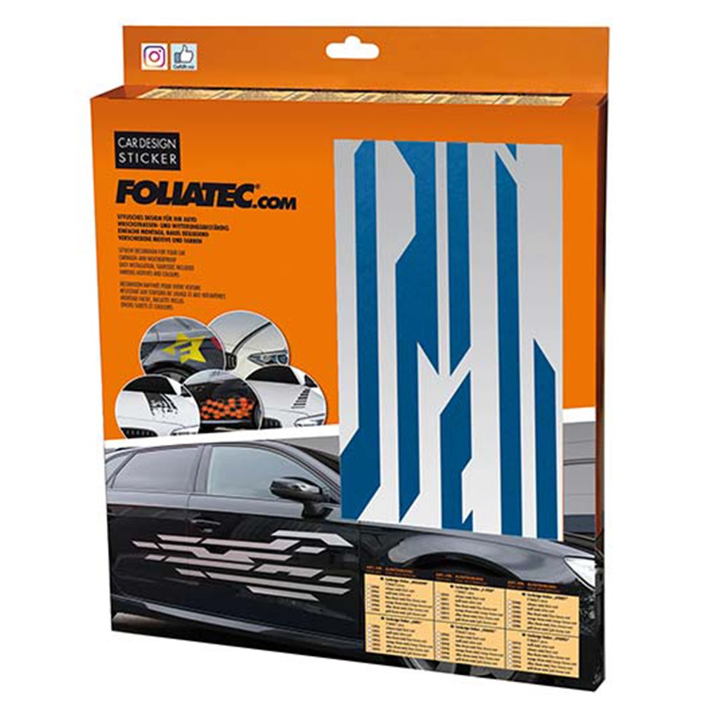 PEGATINA PARA COCHE DISEÑO STREET AZUL