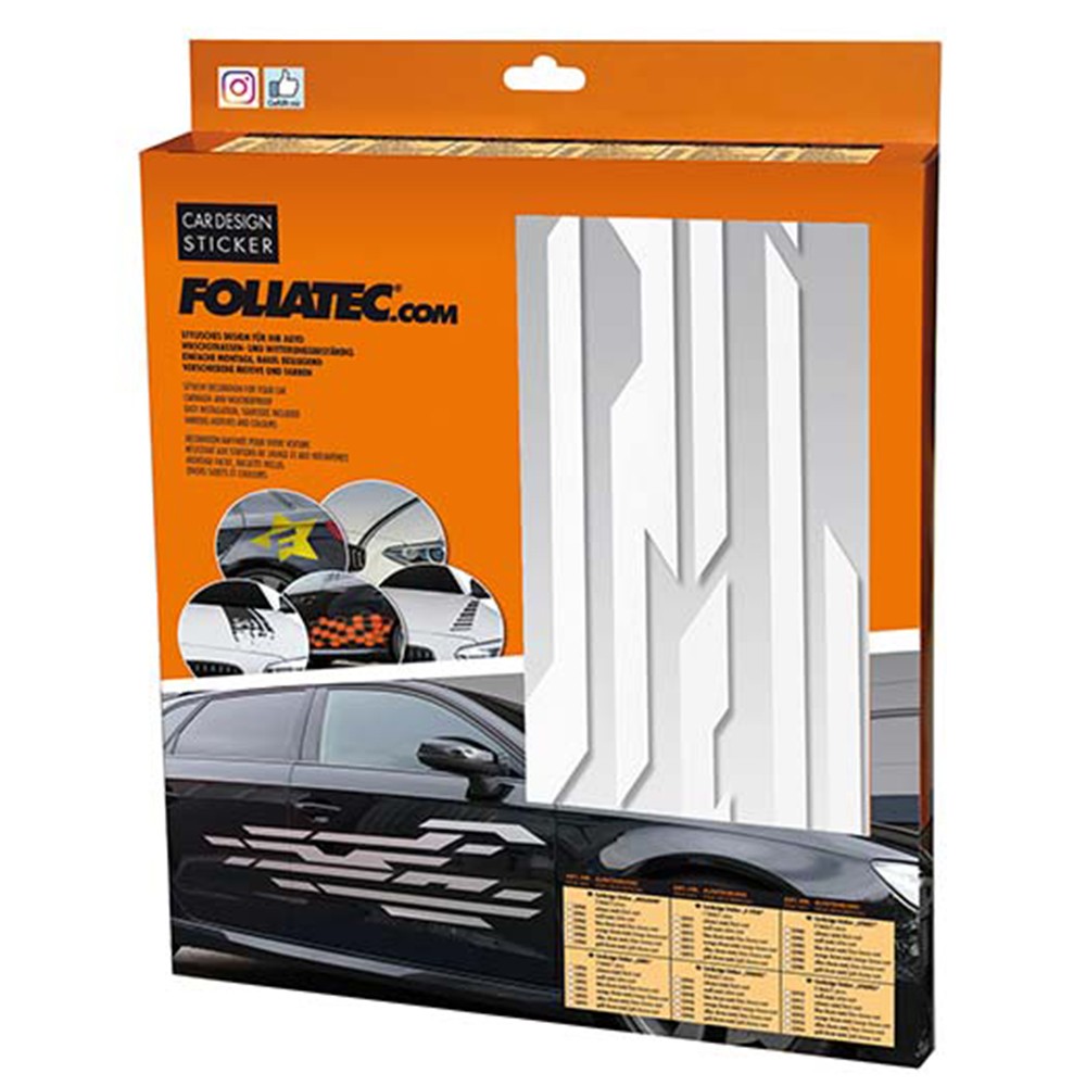 PEGATINA PARA COCHE DISEÑO STREET BLANCO