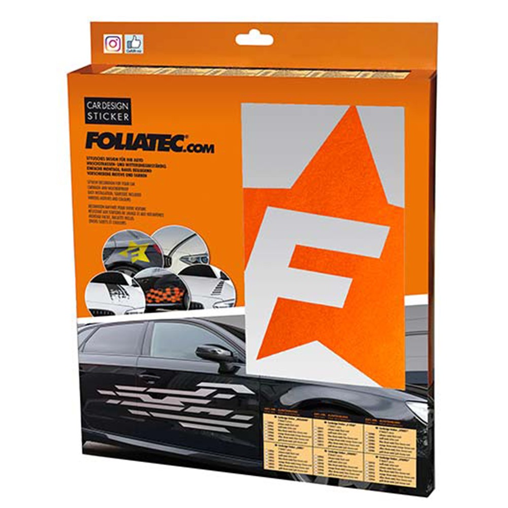 F-STAR ORANGE DESIGN AUTOAUFKLEBER