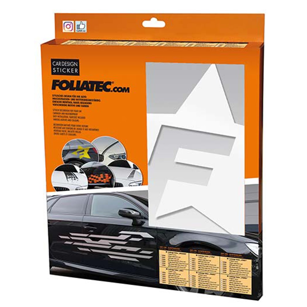 PEGATINA PARA COCHE DISEÑO F-STAR BLANCO