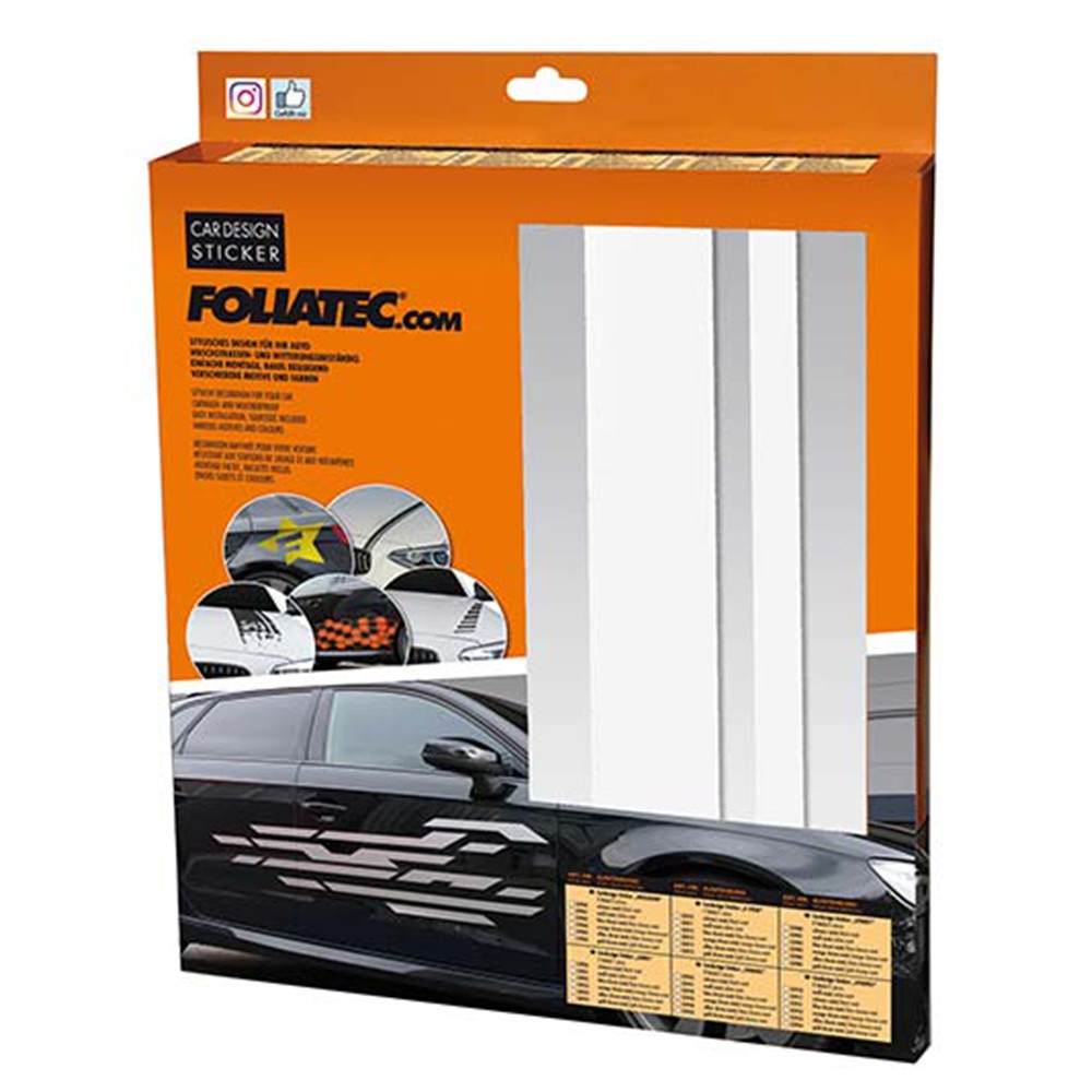 PEGATINAS PARA EL COCHE DISEÑO LÍNEAS BLANCO