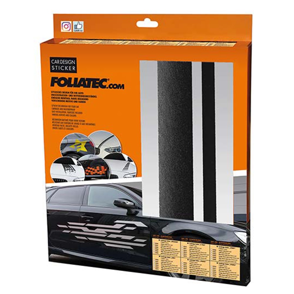 PEGATINAS PARA EL COCHE DISEÑO LÍNEAS NEGRA MATE 360 X 5 8 CM