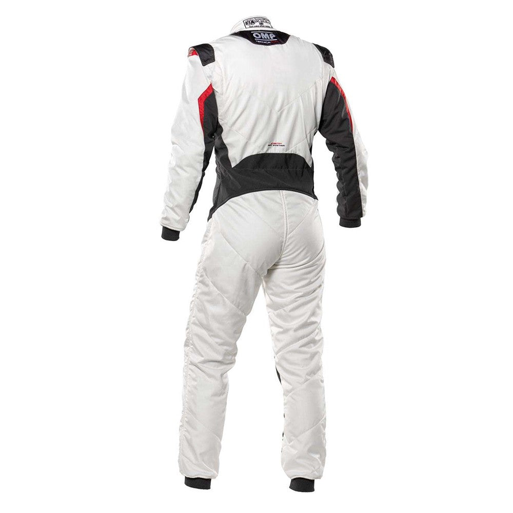 TRAJE DE CARRERAS TECNICA EVO FIA 8856-2018 BLANCO / ANTRACITA TALLA 52
