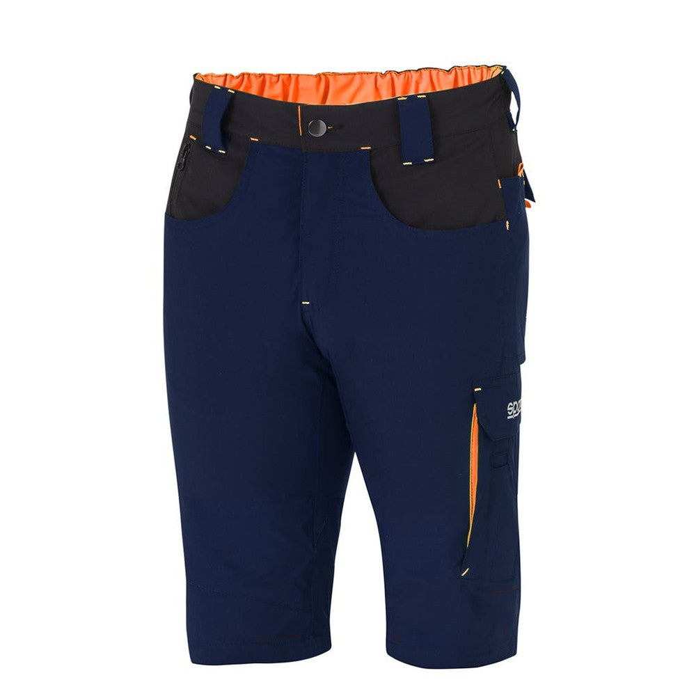 PANTALON SPARCO CORTO LIGHT TECH TALLA XXXL AZUL MARINO/NARANJA