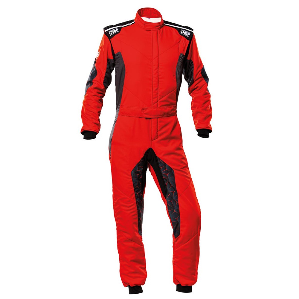 TRAJE DE CARRERAS TECNICA HYBRID FIA 8856-2018 ROJO/NEGRO TALLA 48